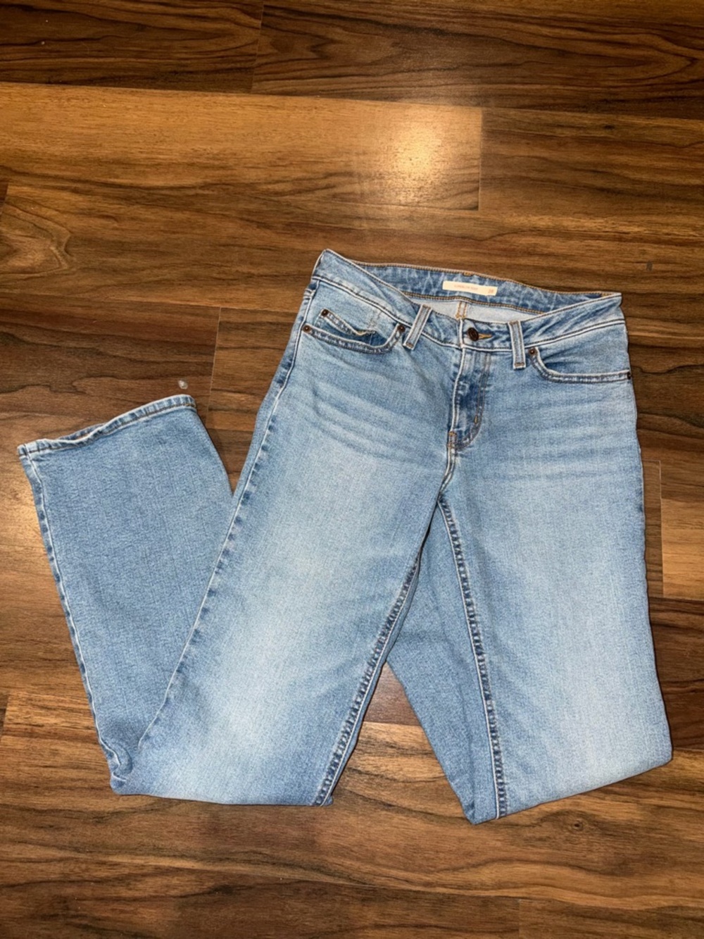 Levi's Superlow Boot Jeans in Light Blue Denim - Picture 2 of 3